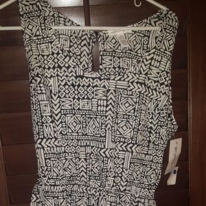 Black/white Romper
